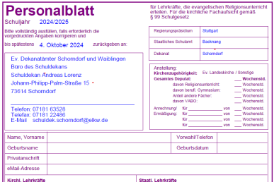 Personalblätter 24-25